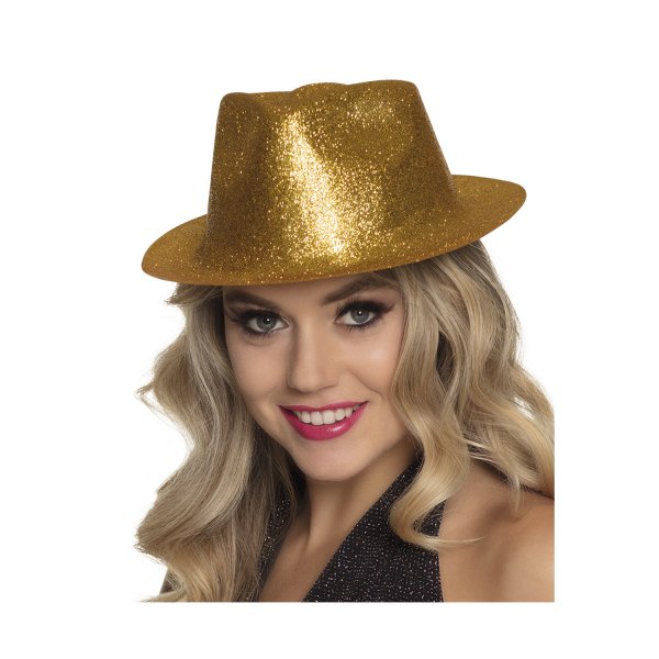 Αποκριάτικο Καπέλο Χρυσό με Στρας